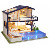 Wooden Miniature Assembling Decorative Ornament House for Kid Child (Without Dustcover) In Australia - Darrahopens