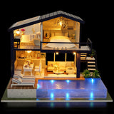 Wooden Miniature Assembling Decorative Ornament House for Kid Child (Without Dustcover) In Australia - Darrahopens