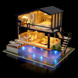 Wooden Miniature Assembling Decorative Ornament House for Kid Child (Without Dustcover) In Australia - Darrahopens
