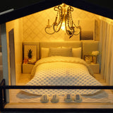 Wooden Miniature Assembling Decorative Ornament House for Kid Child (Without Dustcover)