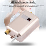 3800W Mini Electric Tankless Instant Hot Water Heater Bathroom Kitchen Washing Golden