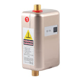 3800W Mini Electric Tankless Instant Hot Water Heater Bathroom Kitchen Washing Golden