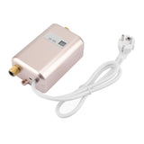 3800W Mini Electric Tankless Instant Hot Water Heater Bathroom Kitchen Washing Golden