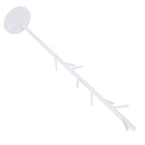 Assembled Wooden Coat Hat Stand Tree Jacket Cloth Vertical Hanger Rack 8 Hooks (White)