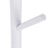 Assembled Wooden Coat Hat Stand Tree Jacket Cloth Vertical Hanger Rack 8 Hooks (White)