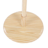Assembled Wooden Coat Hat Stand Tree Jacket Cloth Vertical Hanger Rack 8 Hooks (Wooden Color)