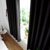 2pcs Set Black Durable Thickened Mildew proof Lightproof Curtain Household(5#) In Australia - Darrahopens