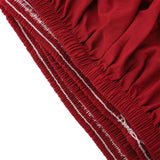 Polyester 3+2 Seat Corner Sofa Cover L Shape Slipcover Home Furniture Protector (Wine Red)