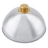 Stainless Steel Kitchen Restaurant Dining Food Serving Platter Lid Dome Plate Cover (Large)