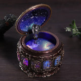 Vintage Music Box with 12 Constellations Rotating Goddess Twinkling LED Light(Cancer) In Australia - Darrahopens