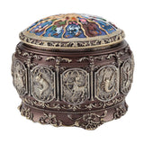 Vintage Music Box with 12 Constellations Rotating Goddess Twinkling LED Light(Cancer)