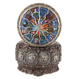 Vintage Music Box with 12 Constellations Rotating Goddess Twinkling LED Light(Cancer)