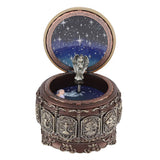 Vintage Music Box with 12 Constellations Rotating Goddess Twinkling LED Light(Cancer)