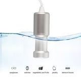 Portable Ultrasonic Fruits Eyeglass Cleaner Necklace Jewelry Cleaning Machine