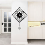 Modern Wall Mounted Clock Pendulum Hanging Clock Home Office Decor