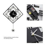 Modern Wall Mounted Clock Pendulum Hanging Clock Home Office Decor