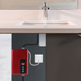 220V 5.5KW Mini Instant Electric Water Heater Tankless Shower Hot Water System Kitchen Red