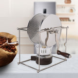 1Pc Mini Manual Coffee Beans Roasting Machine DIY Stainless Steel Rollers with Handle In Australia - Darrahopens