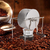 1Pc Mini Manual Coffee Beans Roasting Machine DIY Stainless Steel Rollers with Handle In Australia - Darrahopens