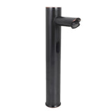 Automatic Sensor Bathroom Basin Hands Free Water Faucet Mixer Wash Basin Taps Black Coating