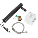 Automatic Sensor Bathroom Basin Hands Free Water Faucet Mixer Wash Basin Taps Black Coating
