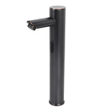 Automatic Sensor Bathroom Basin Hands Free Water Faucet Mixer Wash Basin Taps Black Coating