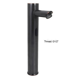 Automatic Sensor Bathroom Basin Hands Free Water Faucet Mixer Wash Basin Taps Black Coating