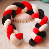 Baby Braided Crib Bumper Long Baby Nursery Cushion Knot Soft Snake Pillow (6.56ft) In Australia - Darrahopens