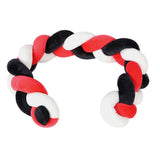 Baby Braided Crib Bumper Long Baby Nursery Cushion Knot Soft Snake Pillow (6.56ft) In Australia - Darrahopens