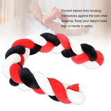 Baby Braided Crib Bumper Long Baby Nursery Cushion Knot Soft Snake Pillow (6.56ft)