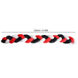 Baby Braided Crib Bumper Long Baby Nursery Cushion Knot Soft Snake Pillow (6.56ft)