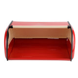 Large Capacity Metal Bread Box Holder Container Kitchen Storage Organizer (Red)