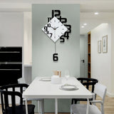Nordic Style Wrought Iron Wall mounted Clock Hanging Wall Clock Living Room Bar In Australia - Darrahopens