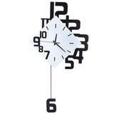 Nordic Style Wrought Iron Wall mounted Clock Hanging Wall Clock Living Room Bar In Australia - Darrahopens
