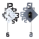 Nordic Style Wrought Iron Wall mounted Clock Hanging Wall Clock Living Room Bar In Australia - Darrahopens