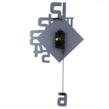 Nordic Style Wrought Iron Wall mounted Clock Hanging Wall Clock Living Room Bar