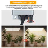 120W Dimmable Quantum Board Grow Light Full Spectrum Indoor Plant Growth Light Veg and Bloom Dual Switch Hanging Plant Growing Lamp for Seedlings Flowers Greenhouse Indoor Gardening