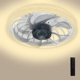 Ceiling Fan Light Bedroom Home E27LED Fan Light With Remote Control Speed and Brightness Adjustable