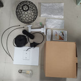 Retro Solar Powered Pendant Lamp, Dusk to Dawn Solar Chandelier, Dimmable ST64 Glass Bulb, Indoor Outdoor Hanging Lights, with Remote Control, Timer Function, Hollow Metal Lampshade In Australia - Darrahopens