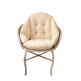 Office Chair Seat Cushion Comfortable Soft Easy to Clean Warm Velvet Back Cushion Beige In Australia - Darrahopens