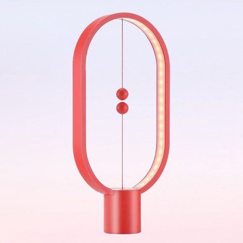 USB Powered Eye care Magnetic Switch LED Night Lamp Decoration Desk Light (Red)