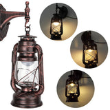 111-240V Retro Style Sconce Light Antique Iron Wall Lamp Fixture for Cafe Bar Hallway Red Bronze