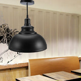 E27 Metal Chandeliers Hanging Ceiling Light Pendant Lamp Shade Fixture Black
