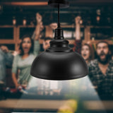 E27 Metal Chandeliers Hanging Ceiling Light Pendant Lamp Shade Fixture Black