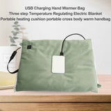USB Charging Hand Warmer Three Temperature Control Electric Blanket Portable Heating Cushion Hand Warmer