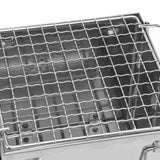 Camping Wood Stove Foldable Stainless Steel Integrated Mini BBQ Grill for Warm Outdoor Picnic