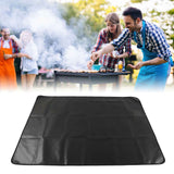 Grill Mats Double Sided Silicone Fireproof Reusable Foldable BBQ Pads for Outdoor Camping Garden Yard Picnic 152x122CM Rectangle
