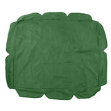 Swing Canopy 210D Silver Coated Oxford Waterproof UV Proof for Outdoor Patio Yard Chair 142x120x18cm Dark Green