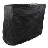 Ping Pong Table Dust Cover 190 Silver Coating Waterproof Table Tennis Cover for Outdoor Courtyard Drawstring Style 155x75x144cm / 61.0x29.5x56.7in Black