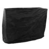 Ping Pong Table Dust Cover 190 Silver Coating Waterproof Table Tennis Cover for Outdoor Courtyard Drawstring Style 155x75x144cm / 61.0x29.5x56.7in Black